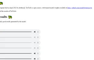 TorToiSe-tts screenshot 1