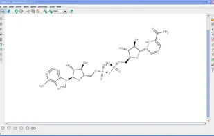 The co-factor NAD in 2D format in Marvin.