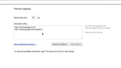 Vimium screenshot 1