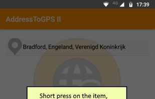 AddresstoGPS II screenshot 1