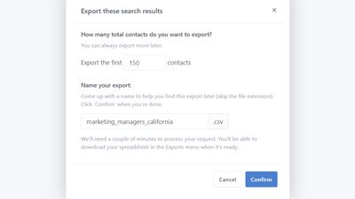 Export your new leads in a single click