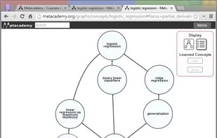 Metacademy screenshot 1