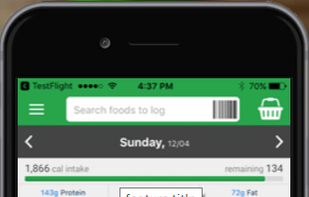 Nutritionix Track screenshot 1