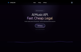 AI Music API screenshot 1