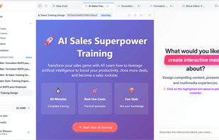 Drag-and-drop interface for text, images, videos, and activities
Build engaging, interactive modules without coding. Export SCORM packages for LMS integration
