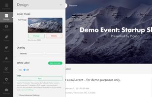 Picatic Event Creator. Build your event page and see the changes in realtime.