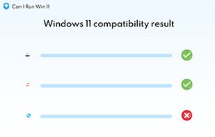 Get compatibility results table

Can I Run Win 11 automatically scans your current system and hardware and compares them with the Windows 11 minimum requirements right after you launched the software? In a few seconds, a Windows 11 Compatibility checking results table will be displayed on your desktop.