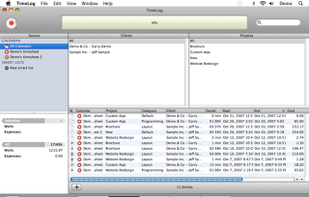 TimeLog screenshot 1