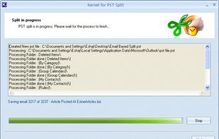 Processing of Splitting PST File