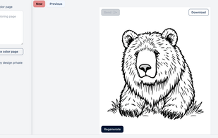 Coloring Page by AI screenshot 1