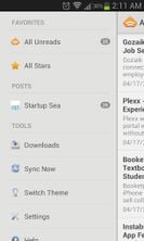 Startup Sea Android Menu View