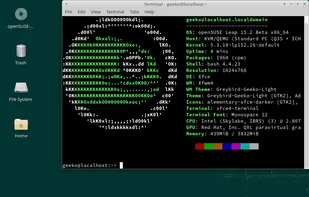 XFCE desktop in openSUSE Leap 15.2.