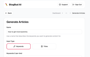 BlogBud AI screenshot 1