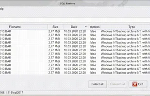 SQL Restore screenshot 1