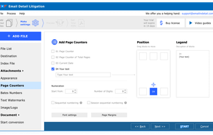 Page Counters options.