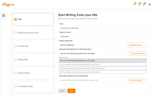 Bloggr AI screenshot 2