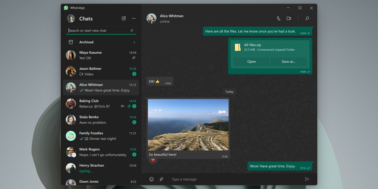 WhatsApp standalone desktop app for Windows now available, macOS version coming soon image