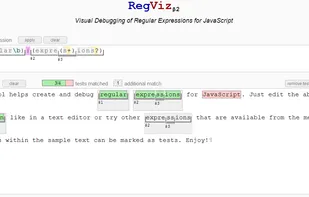 RegViz - Visual Debugging of Regular Expressions