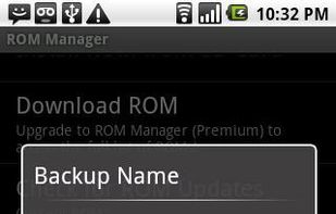 ROM Manager screenshot 1
