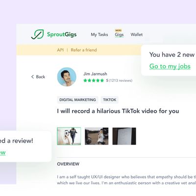 Find freelance TikTok work on Zeerk.