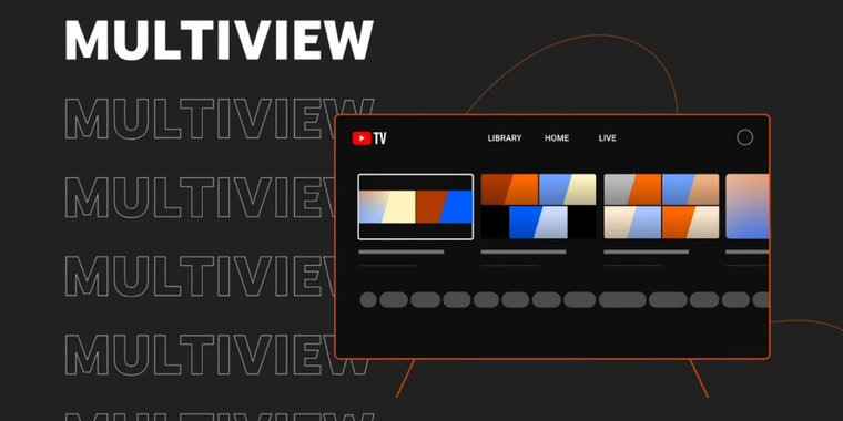 YouTube TV extends Multiview to iOS devices, allowing users to watch four channels at once