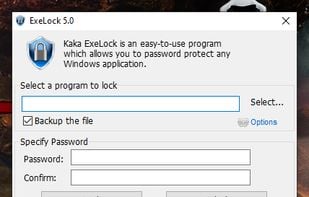 Kaka ExeLock screenshot 1