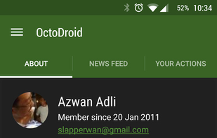 OctoDroid screenshot 1