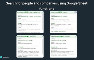 Find and research LinkedIn leads directly in Google Sheets with Unblockly.AI's custom functions.

