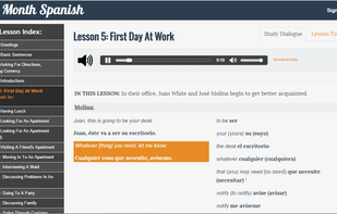 One Month Spanish screenshot 1