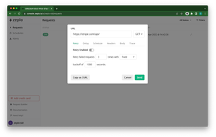 Use the Zeplo console to generate HTTP requests for testing.