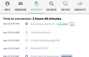 Time to Conversion maps out the entire conversion cycles with timestamp and tells you the total Time To Conversion,