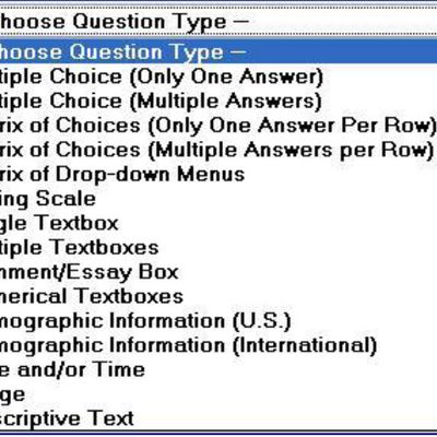 Choose Question Type