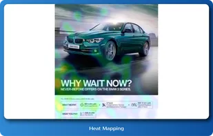 Heat mapping via eye tracking output				