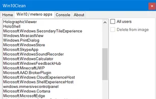 Win10Clean screenshot 1