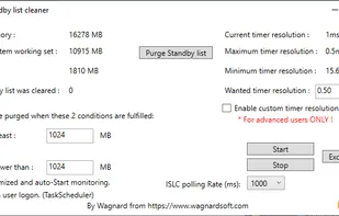 Intelligent standby list cleaner screenshot 1