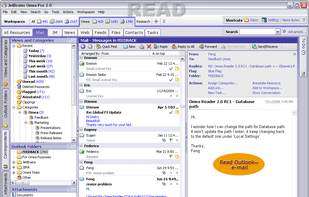 Omea Pro screenshot 1