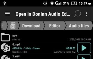 Doninn Audio Editor screenshot 2