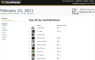 SocialReplay screenshot 1