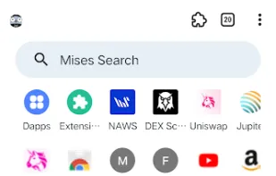Mises Browser screenshot 1