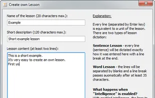 Open lessons and using your own texts