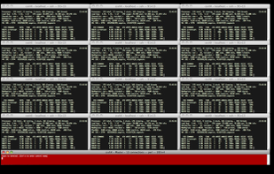 12 ssh sessions under the control of one master window
