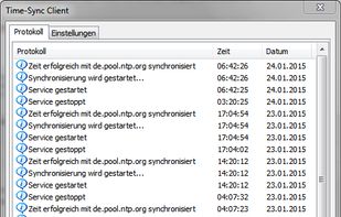 Time-Sync: Log (german)