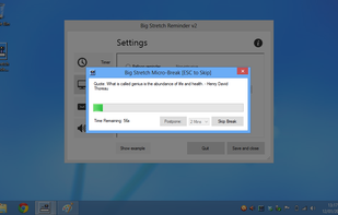 Big Stretch Reminder screenshot 1