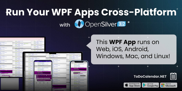OpenSilver 3.2 integrates .NET MAUI Hybrid and brings WPF apps to iOS, Android and more