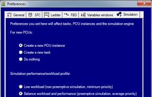 Preferences - Simulation