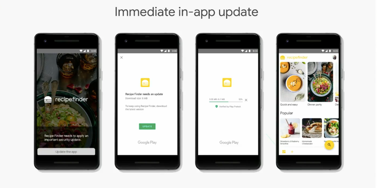 Android will now allow users to use apps while they update image