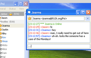 Psi XMPP Client screenshot 1