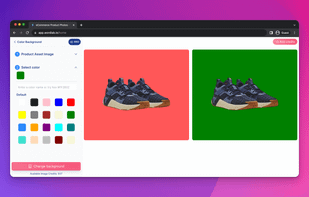 Change background color for eCommerce product photos