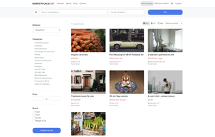 Browse, search and filter marketplace listings