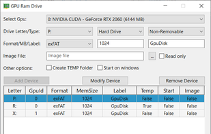 GpuRamDrive screenshot 1